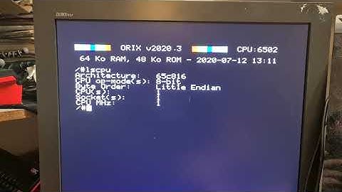 Twilighte board/orix: first routine in 16 bits with 65c816