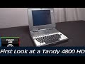 First Look: The Tandy 4800HD, a 486 powerhouse retro laptop computer from 1992