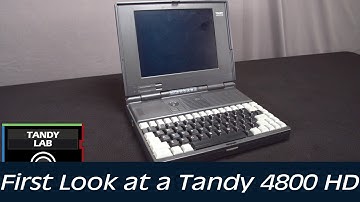 First Look: The Tandy 4800HD, a 486 powerhouse retro laptop computer from 1992