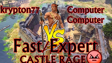 Age Of Empires 3 | Fast/Expert CASTLE RAGE!!!