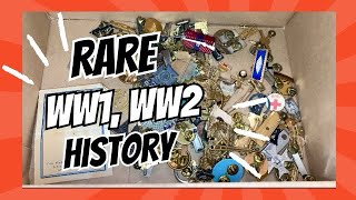 I paid 100$ for a box of WW1 & WW2 Militaria! A wise investment?