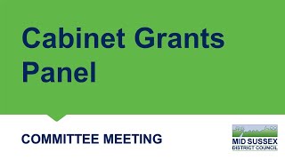 This is a meeting of the Mid Sussex District Council Cabinet Grants Panel held on 26 June 2023....