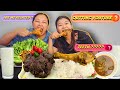 Dhido  local chicken mukbang gurungeatingchannel with qna
