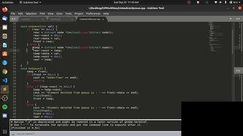 Experiment 5 (DSA LAB) Linked List Queue