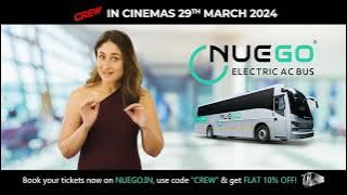 Just like Kareena, Kriti, and Tabu, plan your holidays with NueGo Electric AC bus | NUEGO x CREW