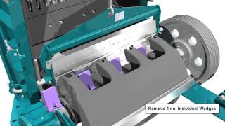 Powerscreen XH320 blowbar change/flip