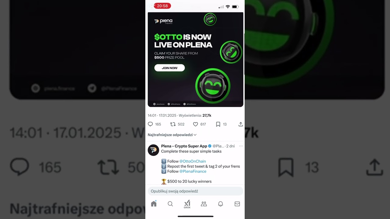 🚀 Explore $OTTO on Plena Crypto Super App – Your Chance to Win Big! 💰 