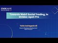 StarkWare Sessions 23 | Towards Web3 Social Trading, in Strides: ApeX Pro | Tekla Iashagashvili
