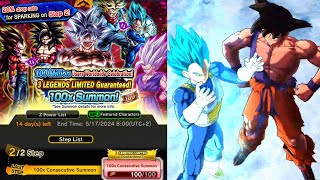 3 LEGENDS LIMITED GUARANTEED 100 SUMMON! DRAGON BALL LEGENDS SUMMONS