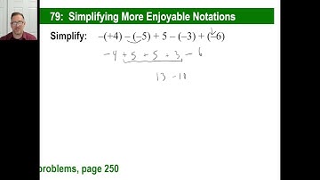 Saxon Math - Pre-Algebra 1/2: 3rd Edition (Lesson 79) - Simplifying More Difficult Notations