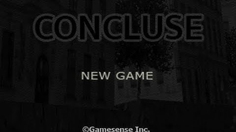 CONCLUSE: Rare Lost PS1 Horror Game Demo