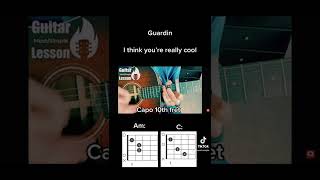 Guardin - I think you’re really cool | Short Guitar Tutorial #guardin