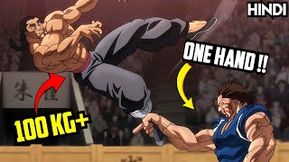 He Lifted A 100Kg Fighter With One Hand Baki Dou High Quality Anime Explained In Hindi