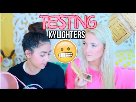 Testing KYLIE COSMETICS KYLIGHTERS!