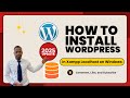 How to Install WordPress in Xampp Localhost on Windows 10/11 [ 2024 Update ] Complete Guide#shorts