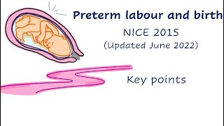 Preterm labour NICE 2015  (updated 2022)