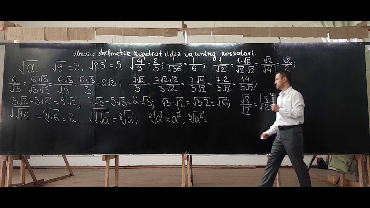 IDC MATEMATIKA.ARIFMETIK KVADRAT ILDIZ VA UNING XOSSALARI