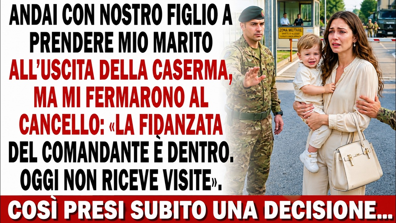 Luglio, quasi quaranta gradi. Tenevo per mano Leo davanti al corpo di guardia della caserma, con in mano un portavivande con lo stinco di vitello che avevo cotto per mezza giornata. Marco si era...