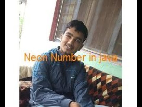 NEON number using Java - YouTube