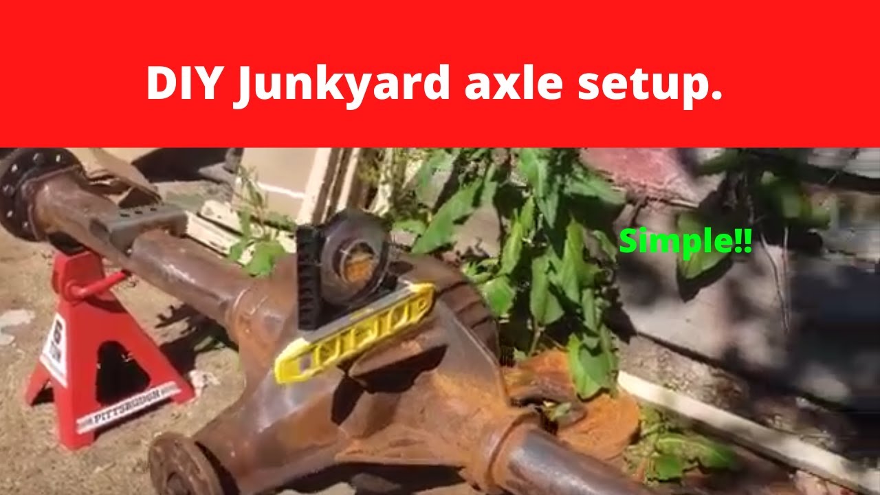 Prepping the 9.75 Axle for install, setting pinion angle and perch location