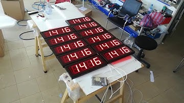 Sychronized LED Clocks