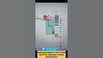 indusind bank in live trade by DTC indicator setup