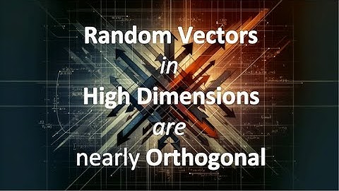 Random vectors in high dimensions are nearly orthogonal