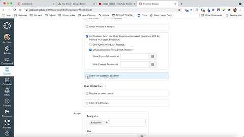 Create a Classic Quiz in Canvas