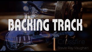 Stevie Ray Vaughan Backing Track | CROSSFIRE w/ VOCALS | Key Eb Minor