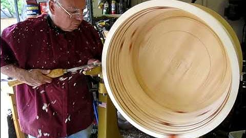 Turning a 25 inch Diameter Cylinder