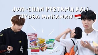 A.C.E : JUN - CHAN PERTAMA KALI NYOBA MAKANAN INDONESIA
