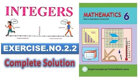 Exercise 2.2 Complete solution| INTEGERS| Class 6 new mathematics book 2023 PTB || SNC 2022-23
