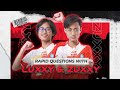 KALAU MAU JADI PRO PLAYER HARUS GINI! - Rapid Question with BTR Zuxxy and BTR Luxxy | Bigetron TV