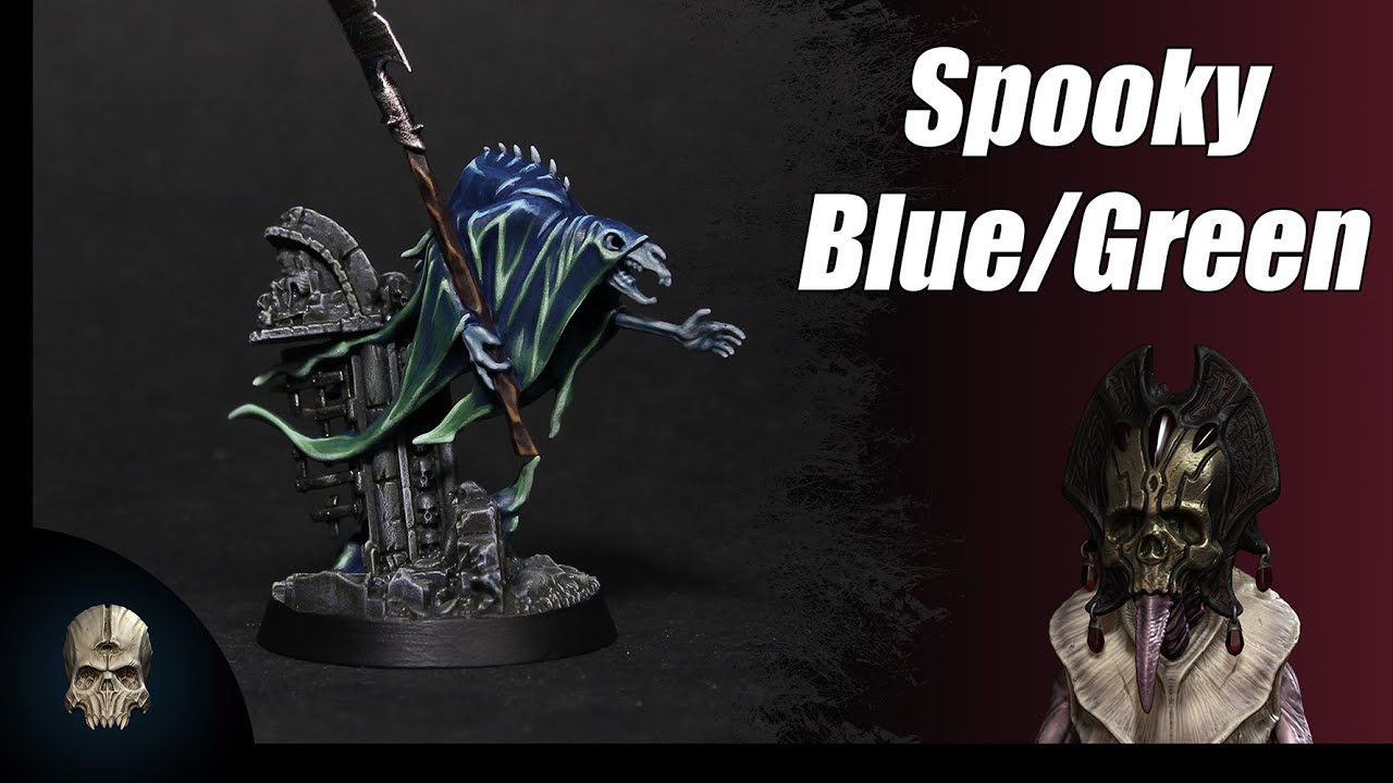 Hobby Tips Painting A Blue/Green Blend on a Glaivewraith for Nighthaunt in Age of Sigmar YouTube