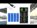 Review - 4 Pack 3,7 3500mAh Battery NI-MH Flat Top Rechargeable with 2-Slot 3.7 USB Batte