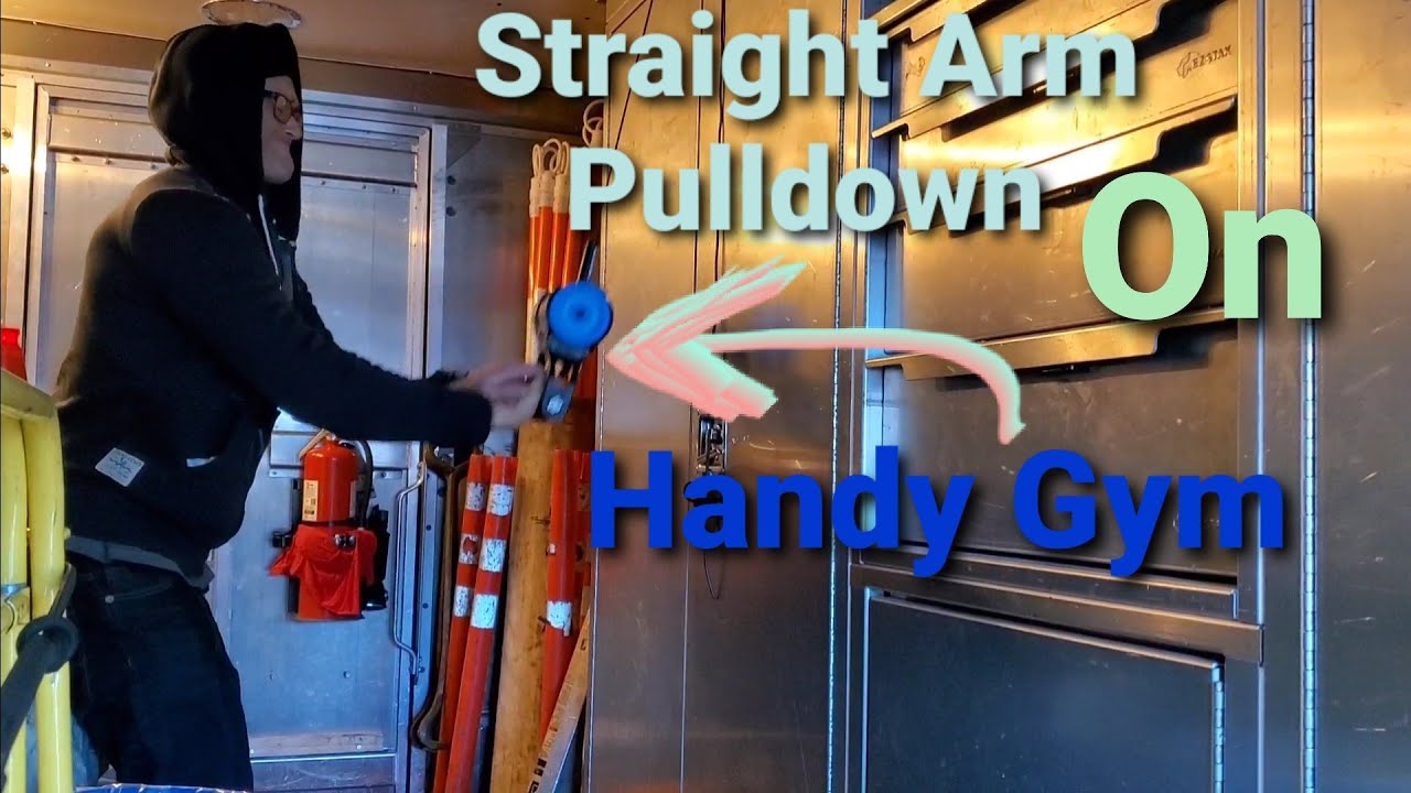 Handy Gym Review Straight Arm Pulldown on Handy Gym! Flywheel Training