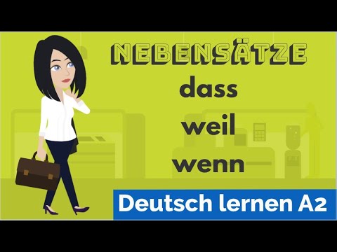 Deutsch lernen mit Dialogen / Lektion 55 / Nebensätze mit \