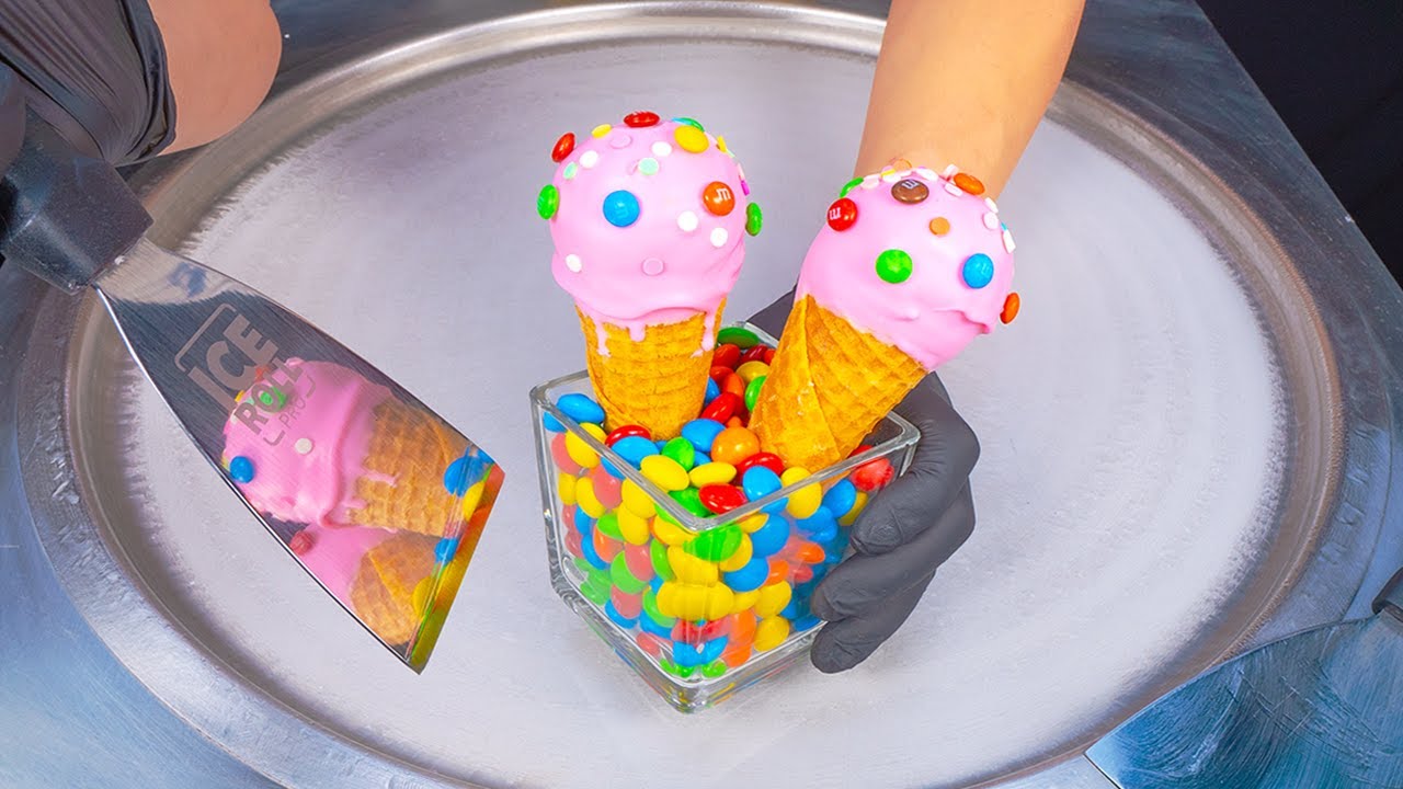 Yummy IceCream Cake Ice Cream Rolls - How To Rolls IceCream ASMR