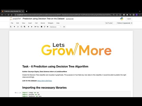 Task - 6 | Prediction using Decision Tree Algorithm | LGMVIP - Data Science