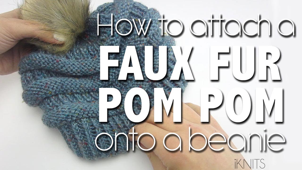 How to Make Faux Fur Pom Poms  Diy sewing, Faux fur pom pom, Loom knitting