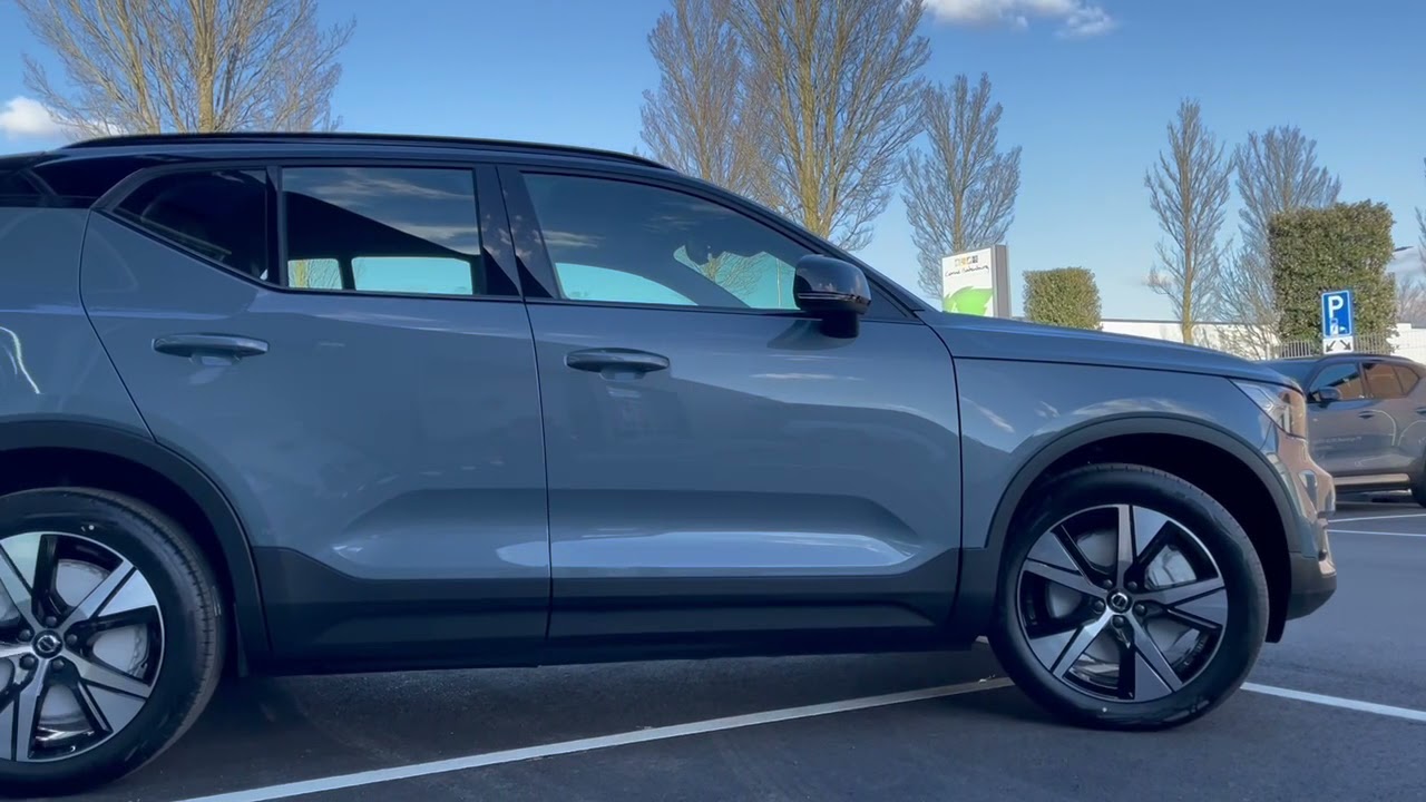 Xc40 R Design Grey Full Electric Volvo XC40 P8 408HP R-design. Thunder Grey - YouTube