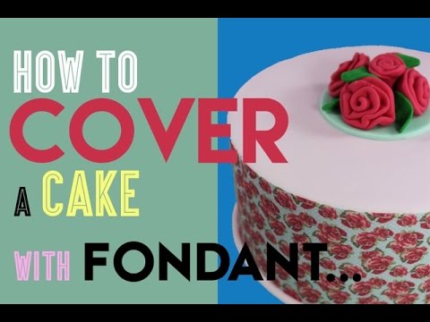 fondant cake covering how