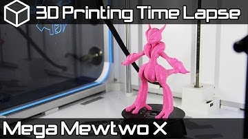 3D Printing Time Lapse | Mega Mewtwo X Pokemon | Airwolf 3D HDX 3D Printer Video