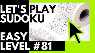 Sudoku Series Easy Level in 2021 | Math Tutor Edu | Sudoku #81