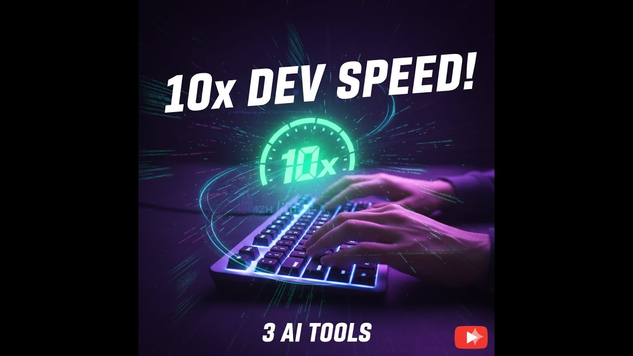 STOP CODING MANUALLY: 3 AI Tools That 10x Your Development Speed! - YouTube
