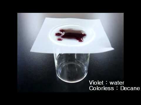 selective penetration of water decane youtube decane