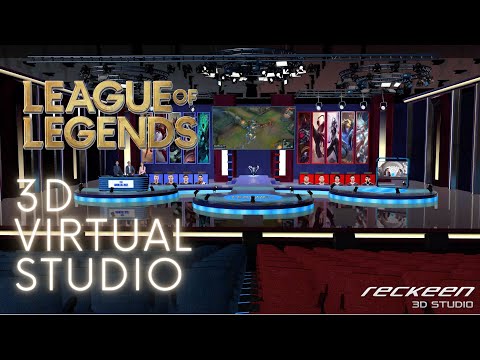 Esport & Gaming 3D Virtual Studio by RECKEEN