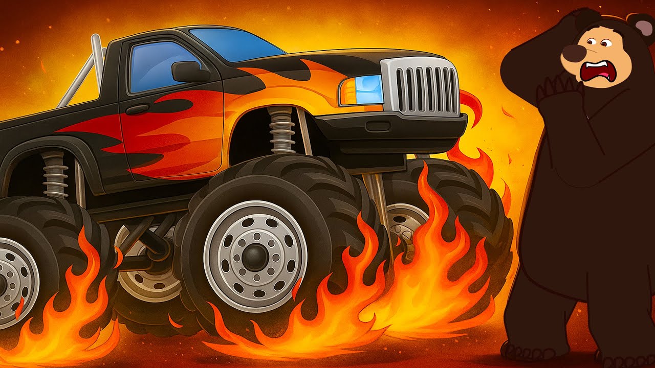 Volcanic Eruption - Repair - Improve a car go drive on lava | The Bear Garage Vehicles