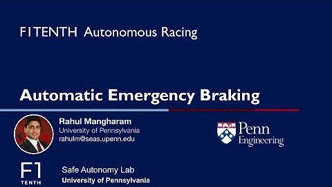 F1TENTH L02 - Automatic Emergency Braking