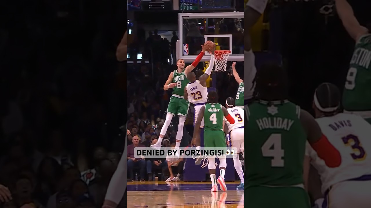 BIG-TIME block by Kristaps Porzingis! 👀 | 